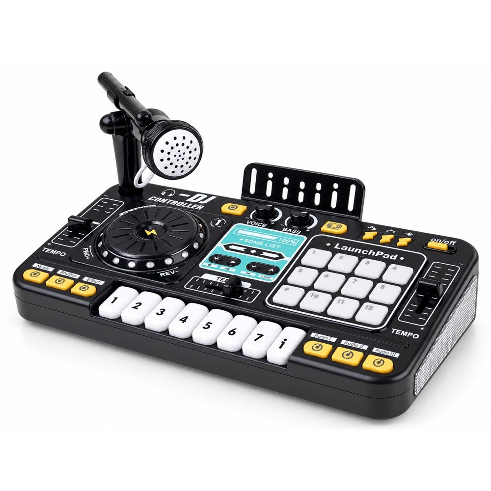 JOKO Detský Interaktívny DJ MIX Konzolový MIXER pre deti s programovaním, Bluetooth, mikrofón, svetlo