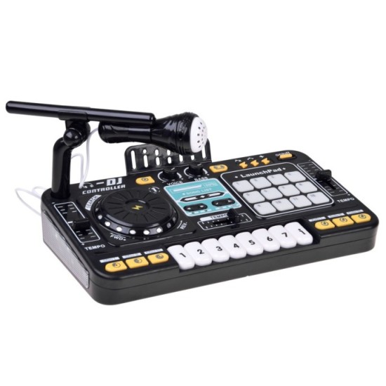 JOKO Detský Interaktívny DJ MIX Konzolový MIXER pre deti s programovaním, Bluetooth, mikrofón, svetlo