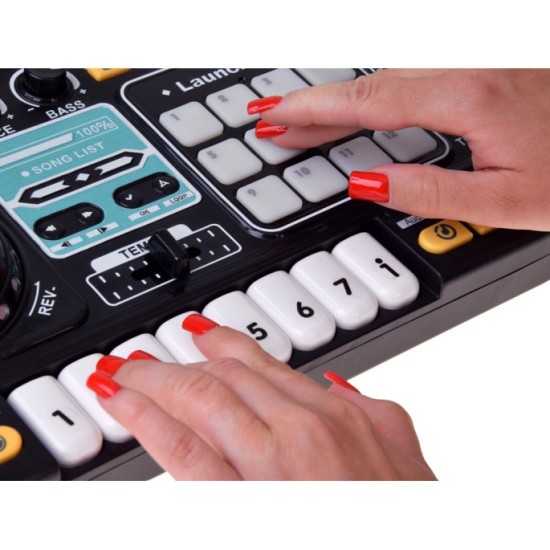 JOKO Detský Interaktívny DJ MIX Konzolový MIXER pre deti s programovaním, Bluetooth, mikrofón, svetlo