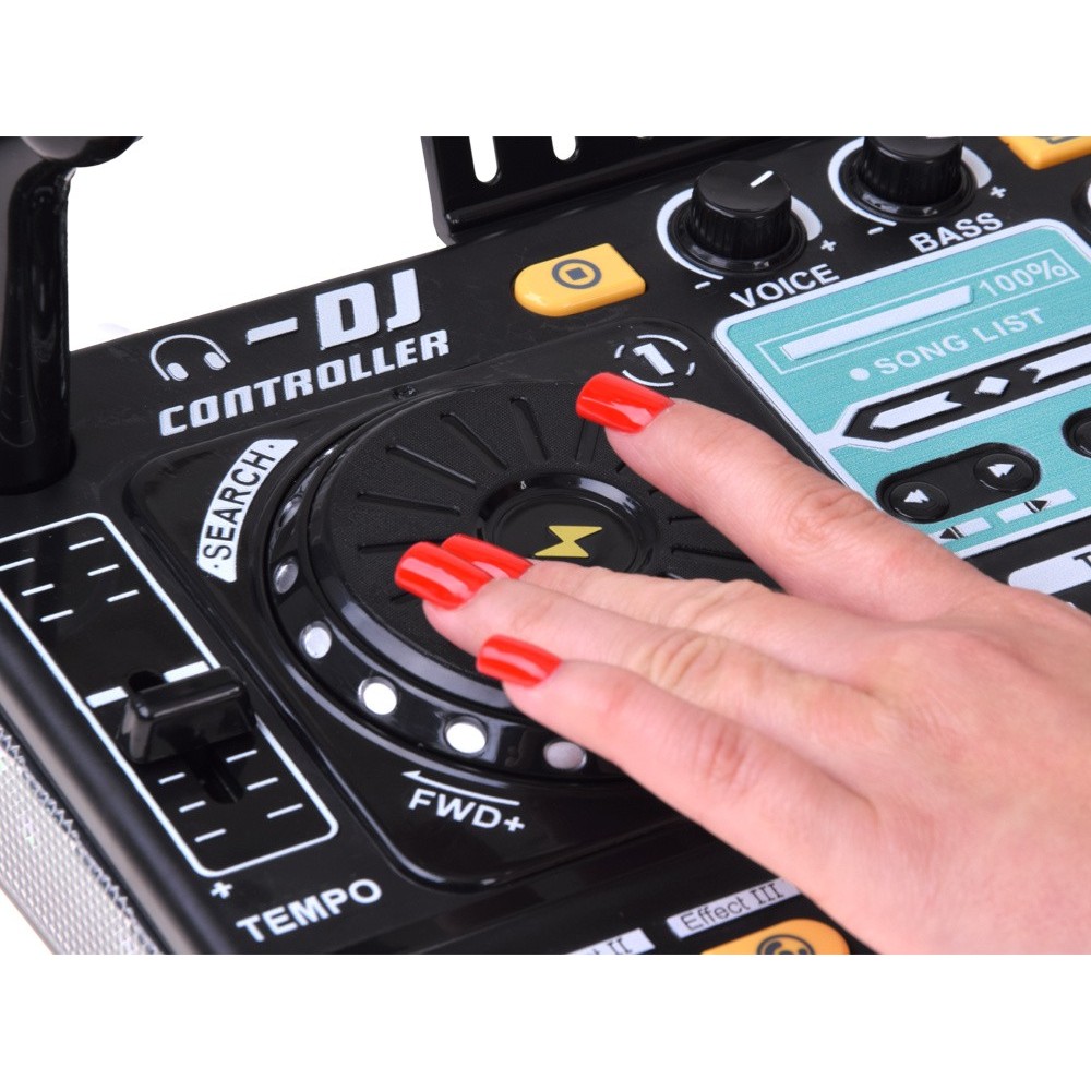 JOKO Detský Interaktívny DJ MIX Konzolový MIXER pre deti s programovaním, Bluetooth, mikrofón, svetlo