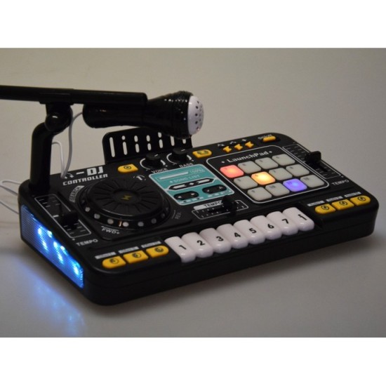 JOKO Detský Interaktívny DJ MIX Konzolový MIXER pre deti s programovaním, Bluetooth, mikrofón, svetlo