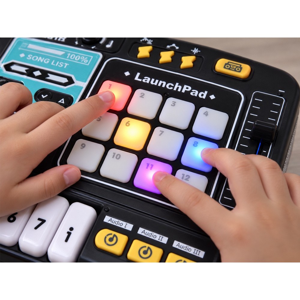 JOKO Detský Interaktívny DJ MIX Konzolový MIXER pre deti s programovaním, Bluetooth, mikrofón, svetlo
