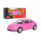 RASTA Kovový Model Autíčka Volkswagen Beetle 1:43, ružové