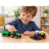 JOKO Sada Traktor, Kombajn, vlečky, prívesy, drevo 12ks