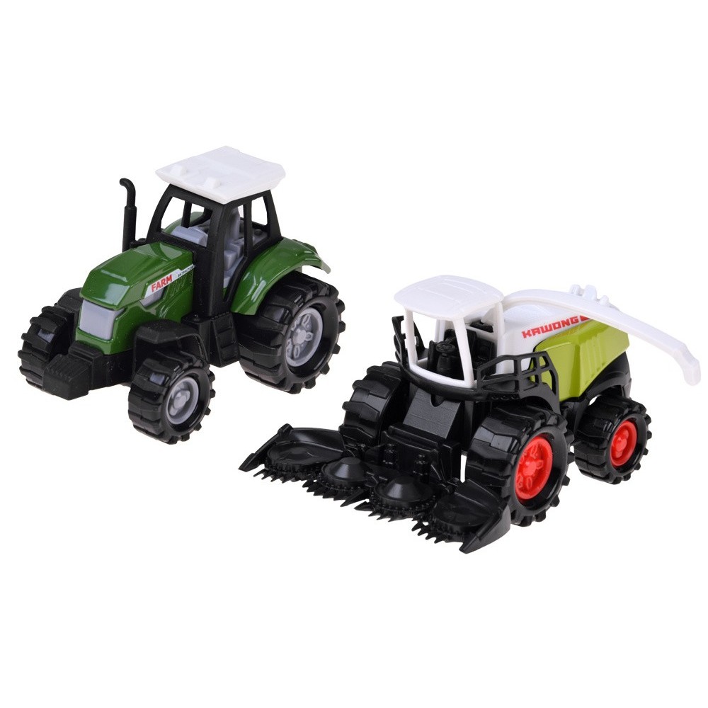 JOKO Sada Traktor, Kombajn, vlečky, prívesy, drevo 12ks