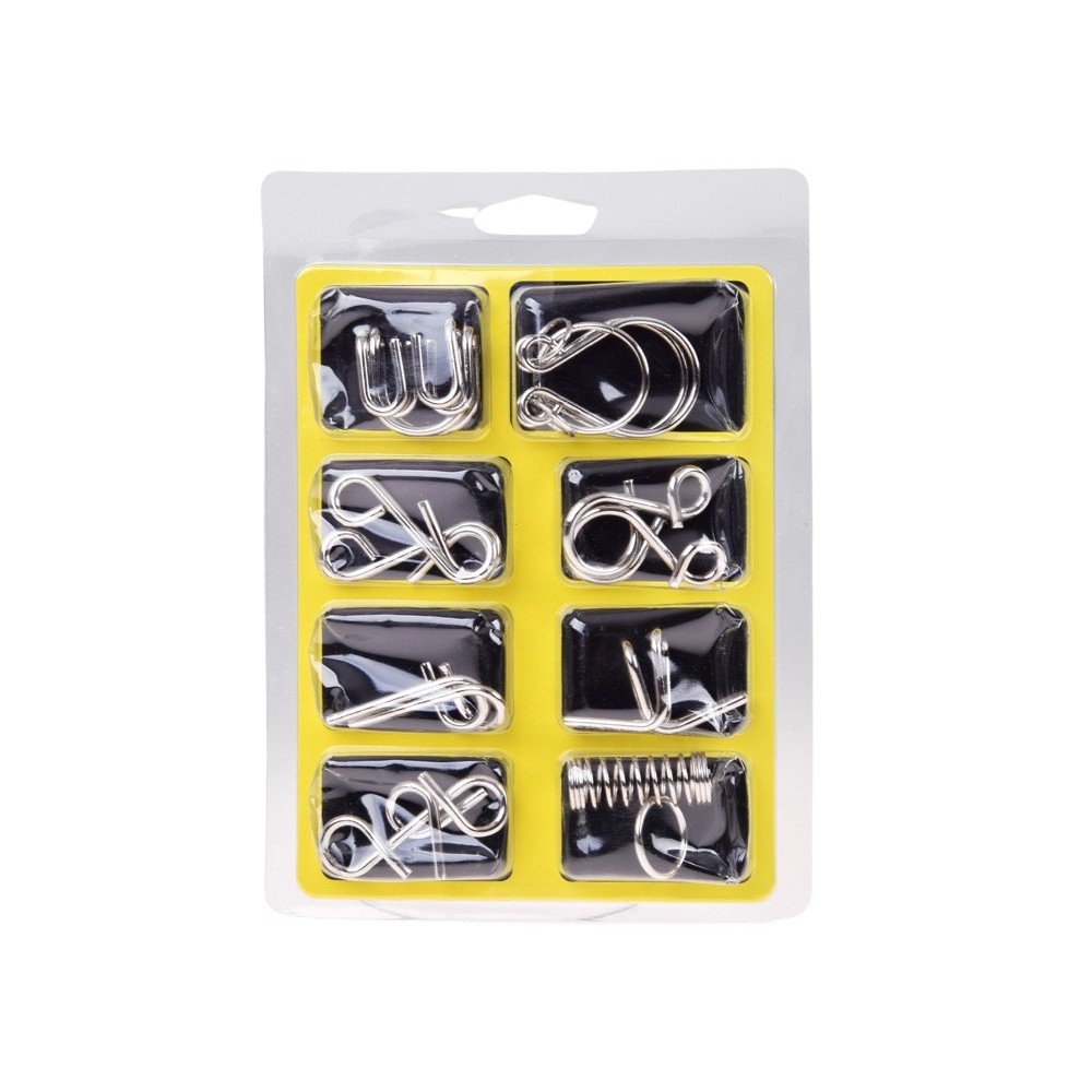 JOKO Sada Kovové Puzzle Hlavolamy 8ks