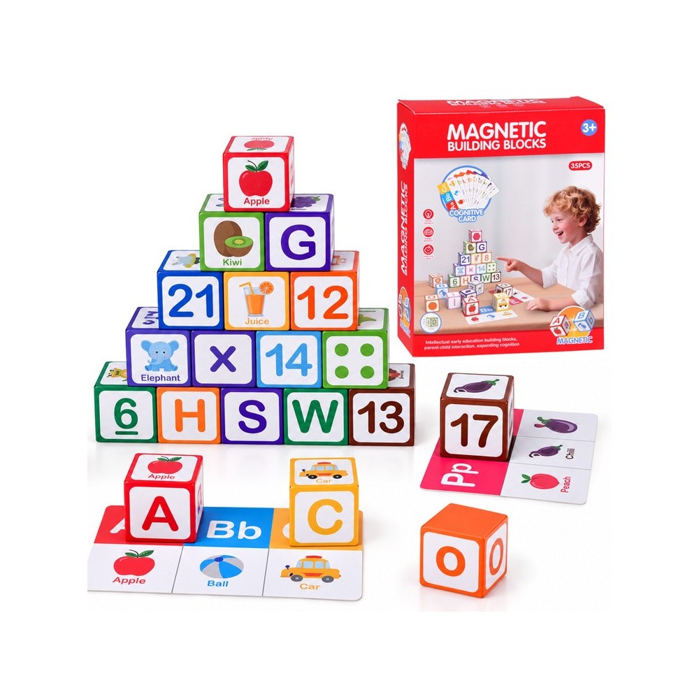 JOKO Vzdelávacia Sada Magnetické Kocky 35ks