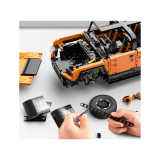 Rastar RC Technická Stavebnica Hummer EV Orange 3851ks 1:10 na diaľkové ovládanie so svetlom, oranžové