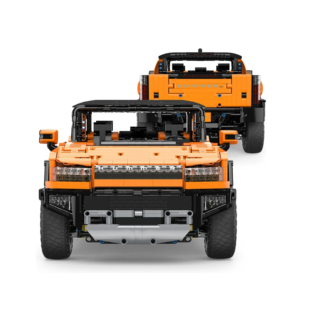 Rastar RC Technická Stavebnica Hummer EV Orange 3851ks 1:10 na diaľkové ovládanie so svetlom, oranžové