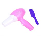 JOKO Detský Toaletný stolík s hudbou a stoličkou, fén na batérie, bižutéria, ružový