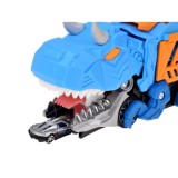 JOKO Rozkladacie auto 2v1 Dinosaurus – garáž v tvare dinosaura, ktorá „požiera“ autíčka + dopravné značky a autíčka