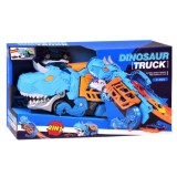 JOKO Rozkladacie auto 2v1 Dinosaurus – garáž v tvare dinosaura, ktorá „požiera“ autíčka + dopravné značky a autíčka