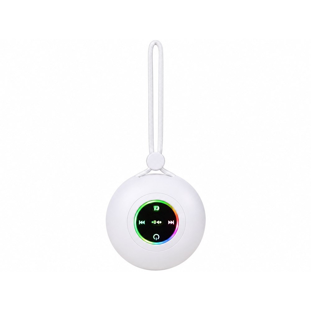 JOKO Prenosný Reproduktor Bluetooth s RGB Led svetlom, Handsfree, USB nabíjačka, biely