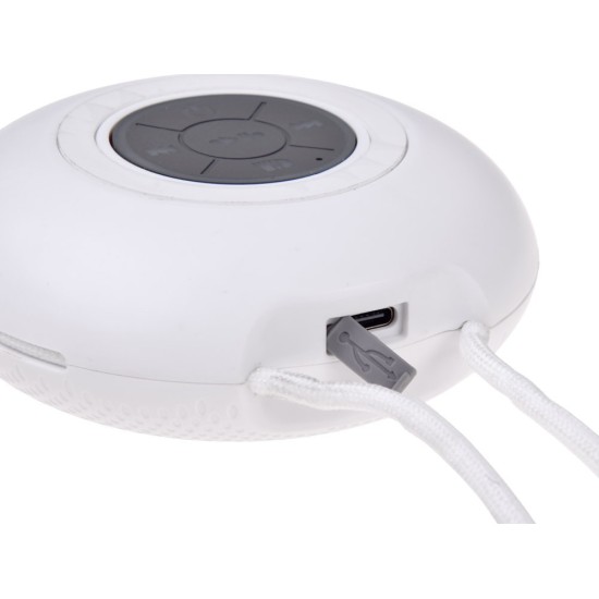 JOKO Prenosný Reproduktor Bluetooth s RGB Led svetlom, Handsfree, USB nabíjačka, biely