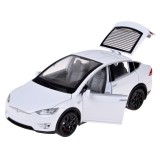 JOKO RC Auto Tesla X s Dymom, Led svetlo, na diaľkové ovládanie, otváracie dvere, biele