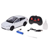 JOKO RC Auto Tesla X s Dymom, Led svetlo, na diaľkové ovládanie, otváracie dvere, biele
