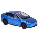 JOKO RC Kovové Auto Tesla X s Dymom, Led svetlo, na diaľkové ovládanie, otváracie dvere, modré