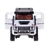 JOKO RC Kovové Auto Mercedes Brabus G800 G Class s Dymom na diaľkové ovládanie, Led svetlo, otváracie dvere, biele