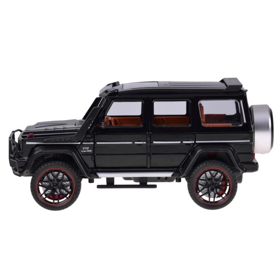JOKO RC Kovové Auto Mercedes Brabus G800 G Class s Dymom na diaľkové ovládanie, Led svetlo, otváracie dvere, čierne