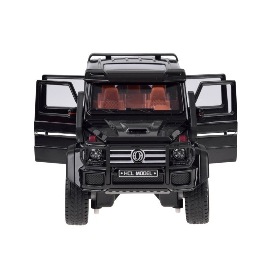 JOKO RC Kovové Auto Mercedes Brabus G800 G Class s Dymom na diaľkové ovládanie, Led svetlo, otváracie dvere, čierne