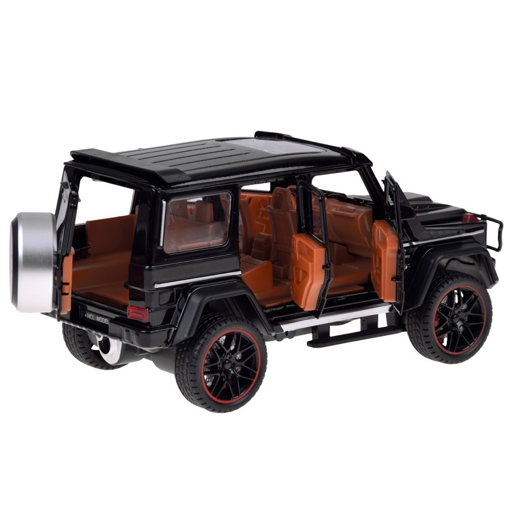 JOKO RC Kovové Auto Mercedes Brabus G800 G Class s Dymom na diaľkové ovládanie, Led svetlo, otváracie dvere, čierne