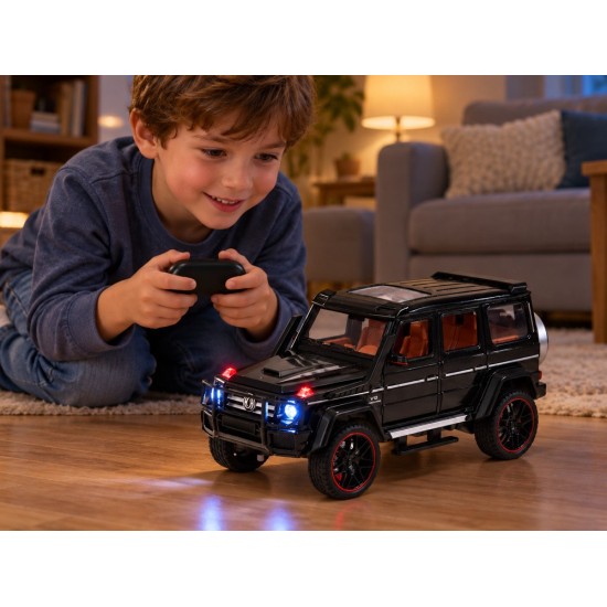JOKO RC Kovové Auto Mercedes Brabus G800 G Class s Dymom na diaľkové ovládanie, Led svetlo, otváracie dvere, čierne