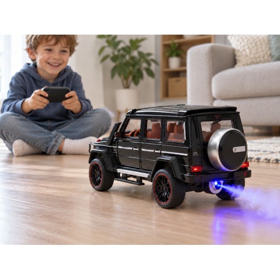 JOKO RC Kovové Auto Mercedes Brabus G800 G Class s Dymom na diaľkové ovládanie, Led svetlo, otváracie dvere, čierne