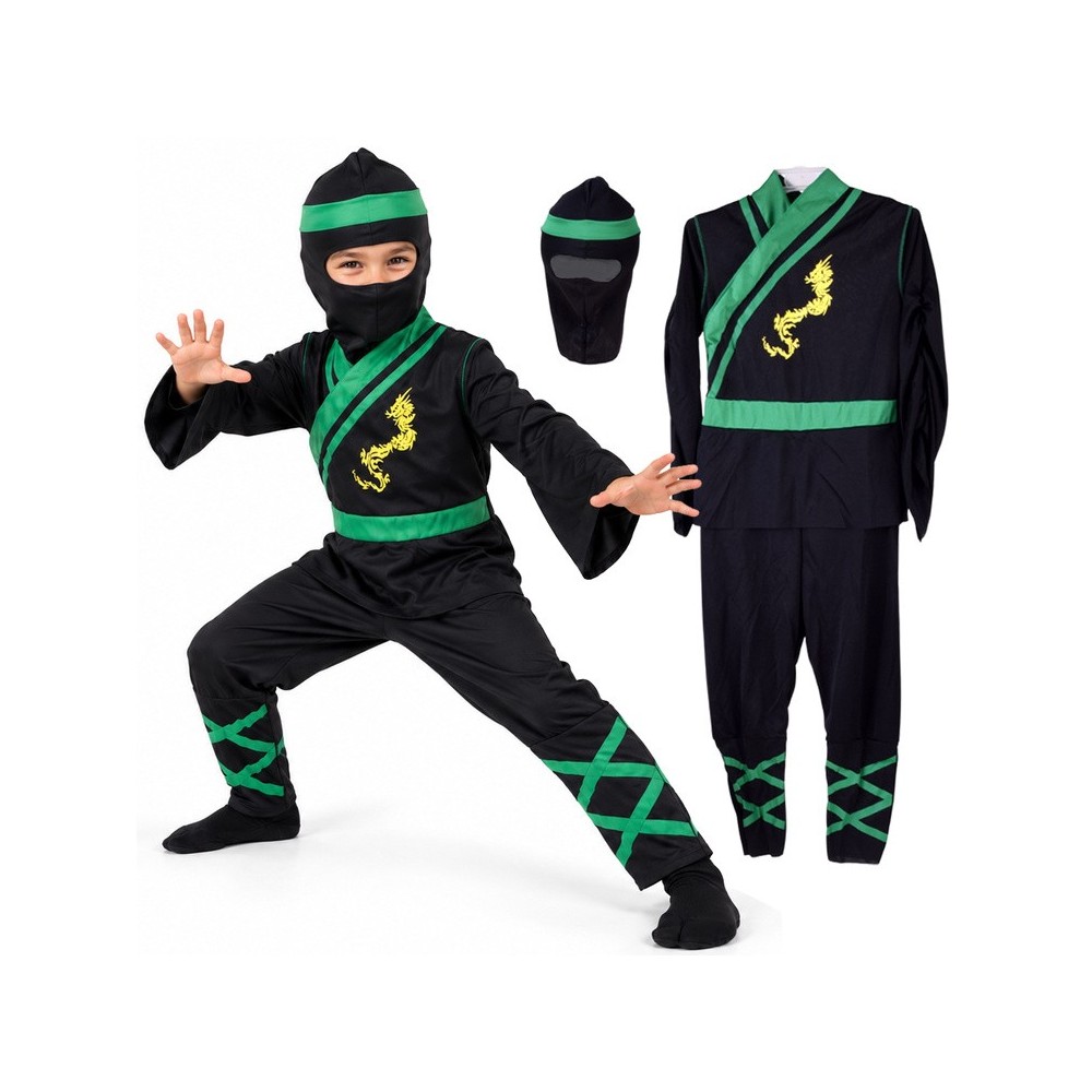 JOKO Detská Kostým Ninja, veľkosť M