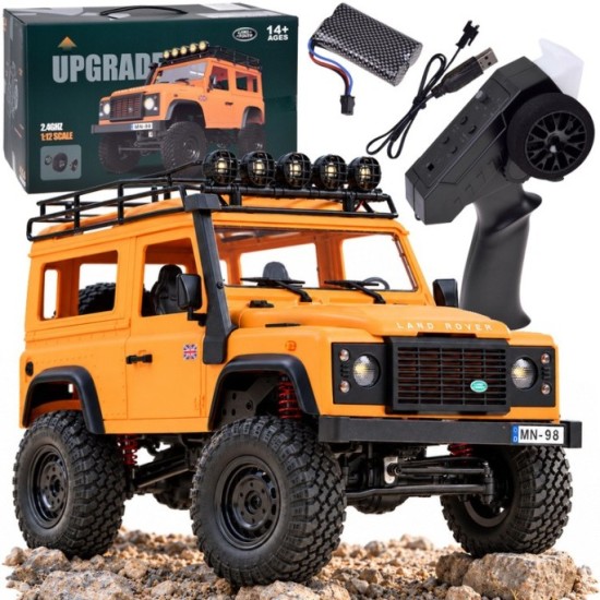 JOKO RC Auto LAND ROVER Defender 90 4x4, na diaľkové ovládanie, oranžové