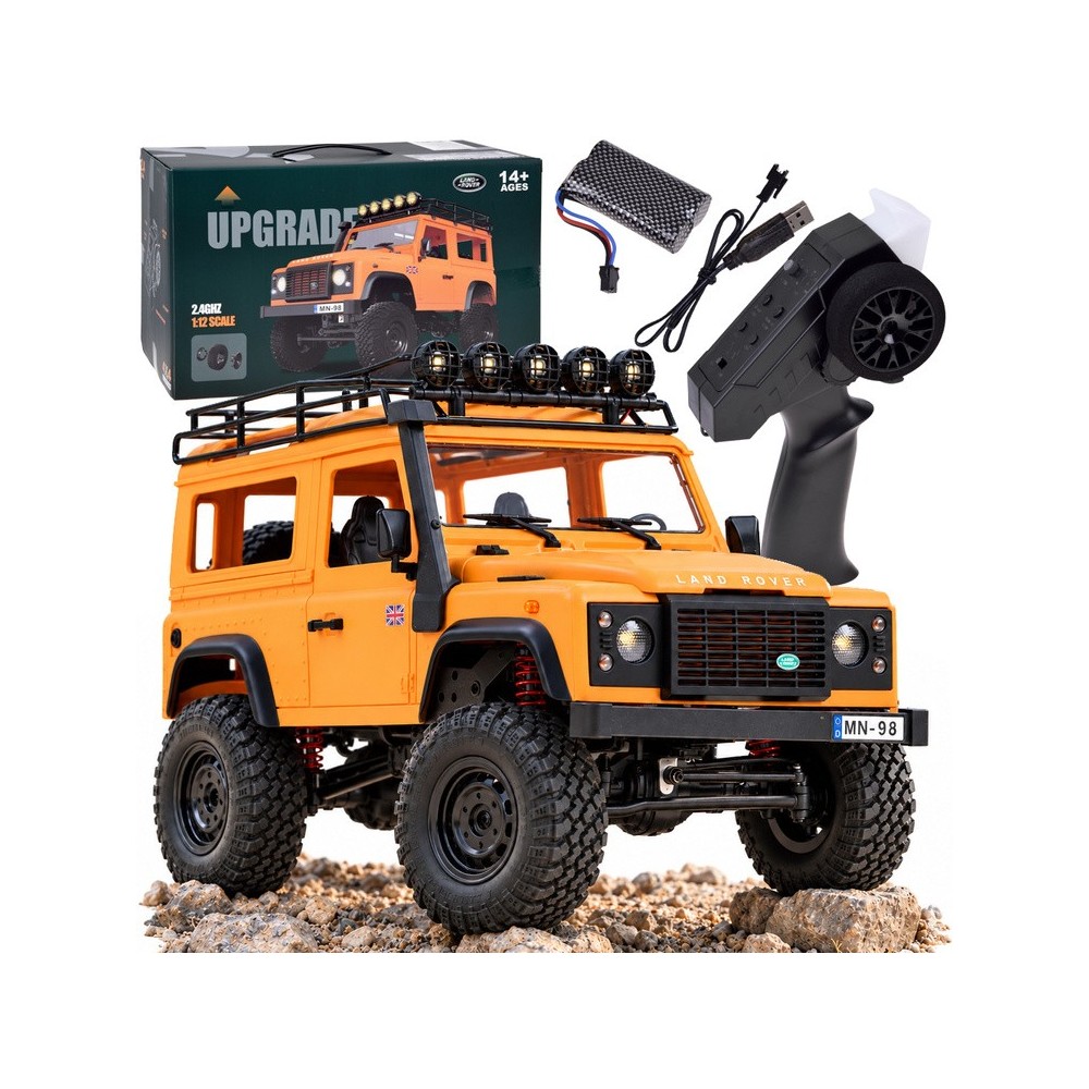 JOKO RC Auto LAND ROVER Defender 90 4x4, na diaľkové ovládanie, oranžové