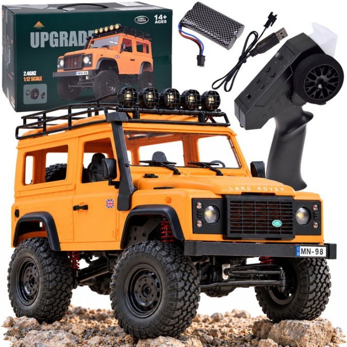 JOKO RC Auto LAND ROVER Defender 90 4x4, na diaľkové ovládanie, oranžové