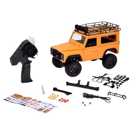 JOKO RC Auto LAND ROVER Defender 90 4x4, na diaľkové ovládanie, oranžové