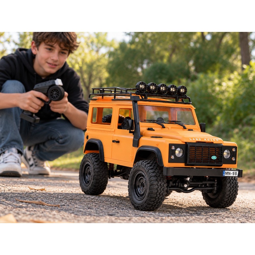 JOKO RC Auto LAND ROVER Defender 90 4x4, na diaľkové ovládanie, oranžové