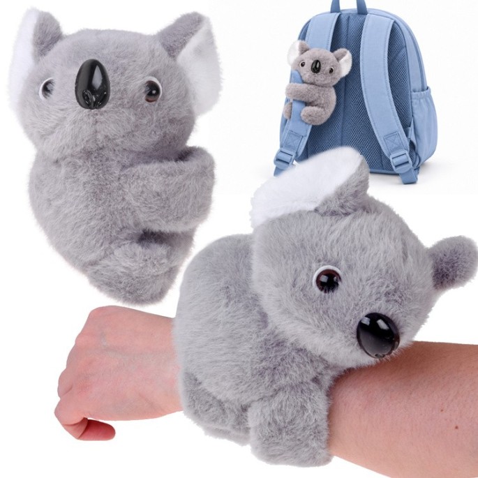 JOKO Plyšová Hračka Koala, flexibilná, na ruku, na batoh