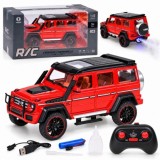 JOKO RC Kovové Auto Mercedes Brabus G800 G Class s Dymom na diaľkové ovládanie, Led svetlo, otváracie dvere, červené