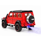 JOKO RC Kovové Auto Mercedes Brabus G800 G Class s Dymom na diaľkové ovládanie, Led svetlo, otváracie dvere, červené