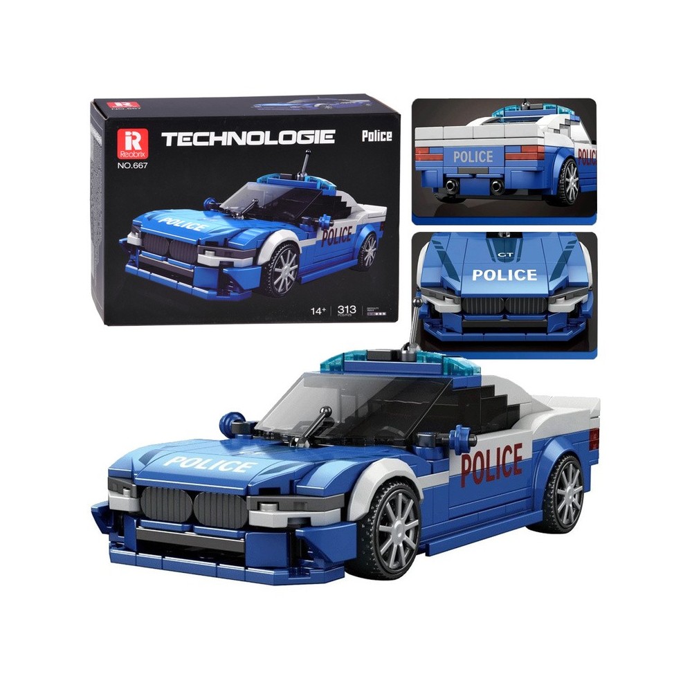 Building Blocks Police Sports Car 313 Pieces ZA6630