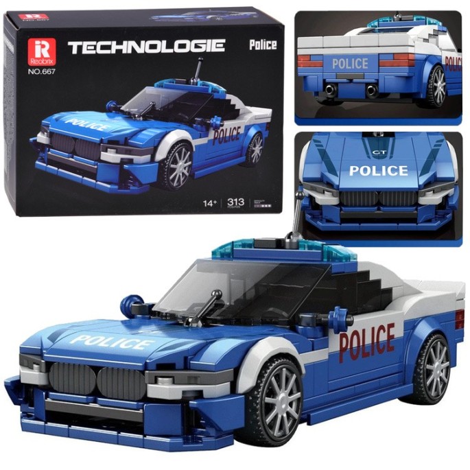Building Blocks Police Sports Car 313 Pieces ZA6630