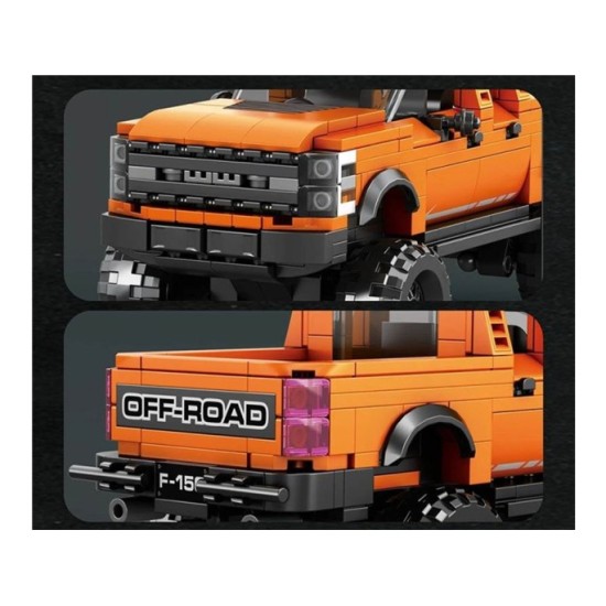 JOKO Technická Stavebnica Auto Pick Up Off-Road 423ks, oranžové