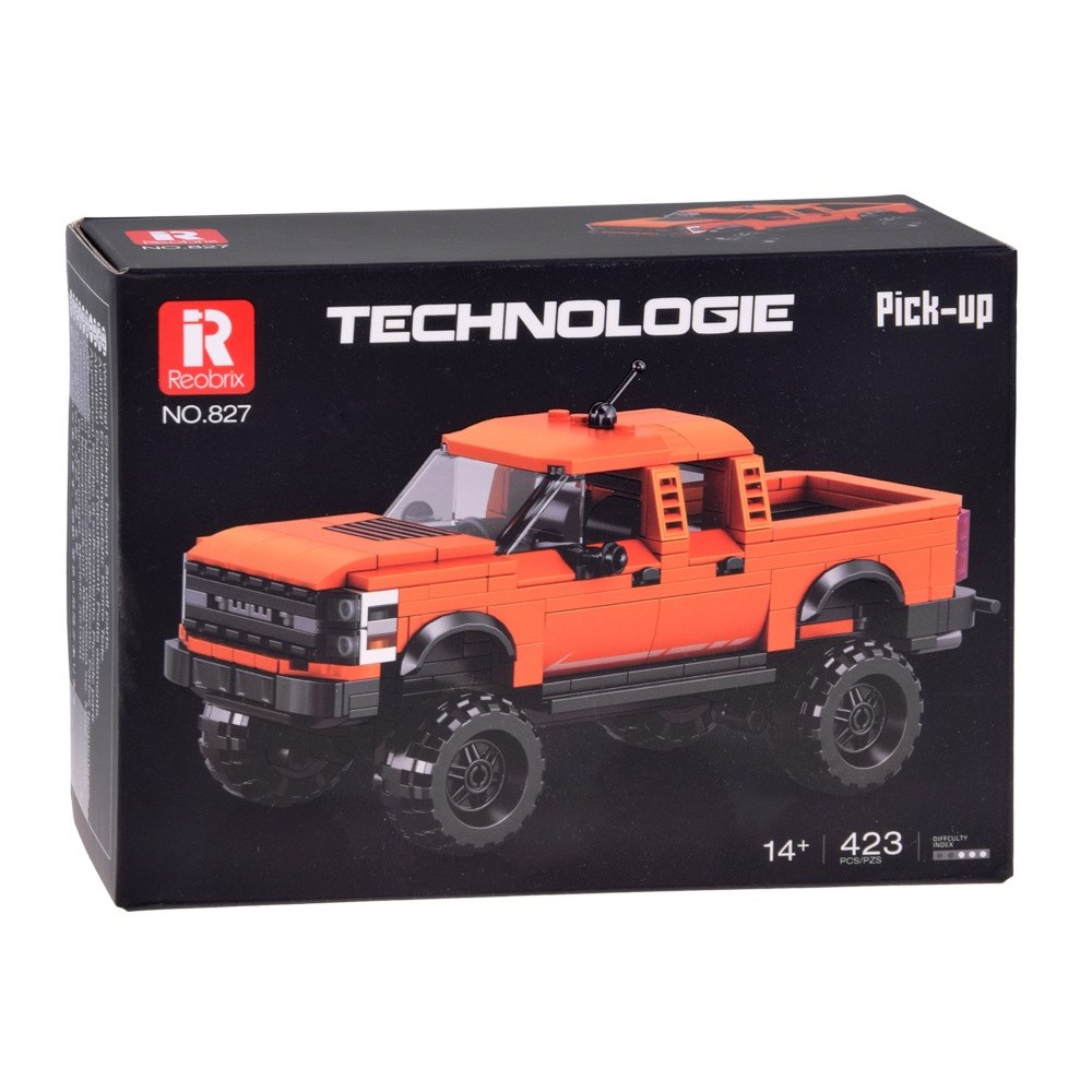 JOKO Technická Stavebnica Auto Pick Up Off-Road 423ks, oranžové