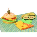 JOKO Drevená 3D sada Urob si Sám Hamburger, Sendvič 27ks