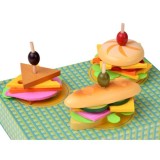 JOKO Drevená 3D sada Urob si Sám Hamburger, Sendvič 27ks
