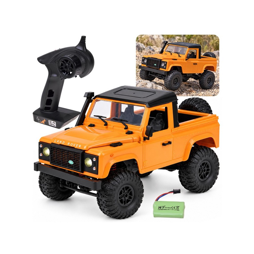 JOKO RC Auto LAND ROVER Defender 90 4x4 1:12, na diaľkové ovládanie, oranžové