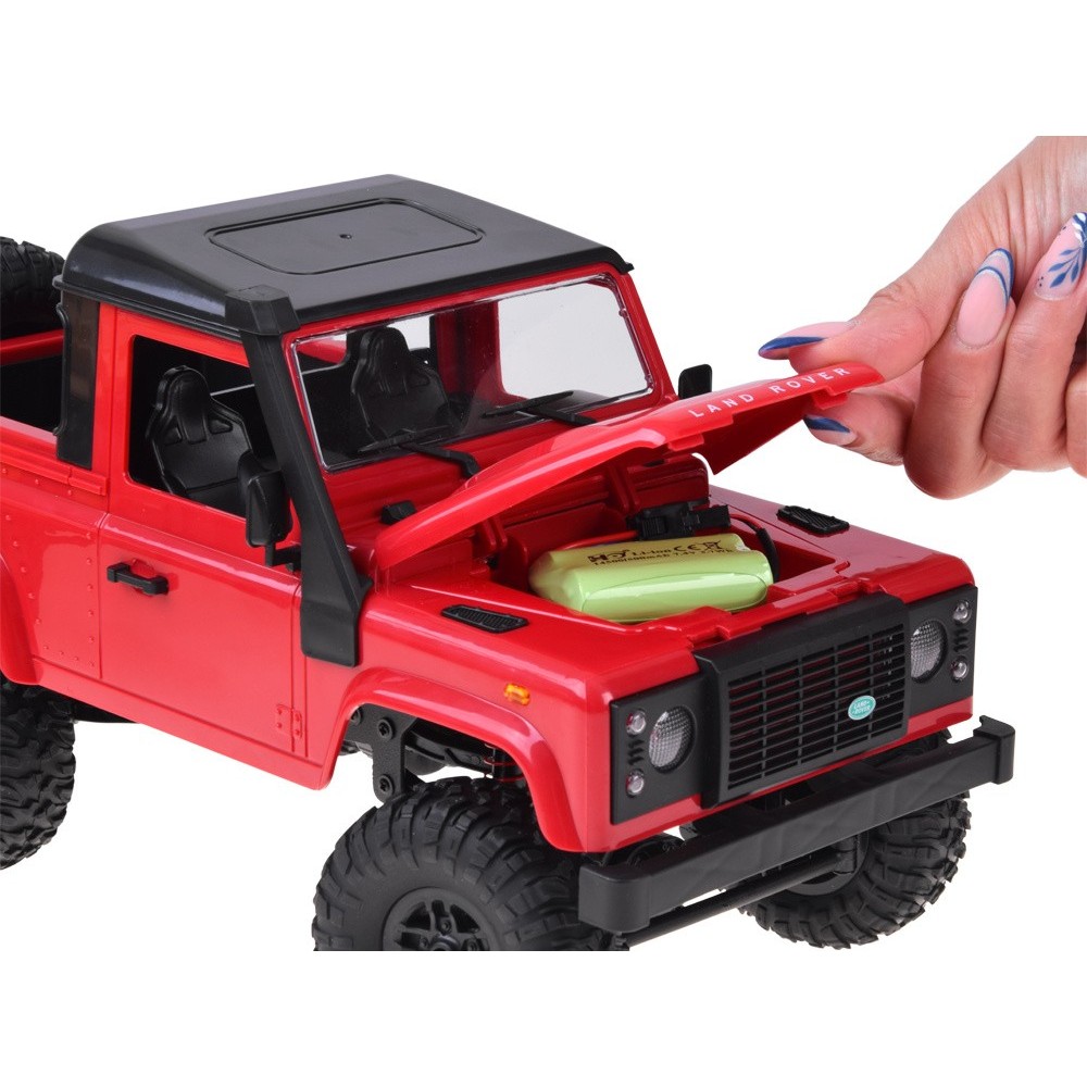 JOKO RC Auto LAND ROVER Defender 90 4x4 1:12, na diaľkové ovládanie, červené