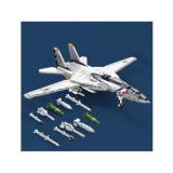 Reobrix Technická Stavebnica Stíhačka F-14 Tomcat 1443ks, Americká Nadzvuková Stíhačka