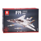Reobrix Technická Stavebnica Stíhačka F-14 Tomcat 1443ks, Americká Nadzvuková Stíhačka