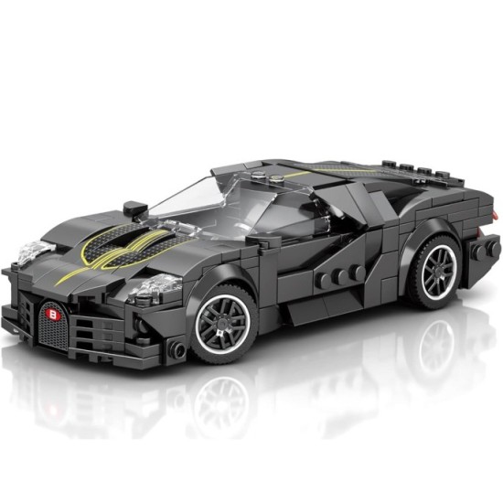 Reobrix Technická Stavebnica Auto Sports BLACK LUXURY hypercar 298ks