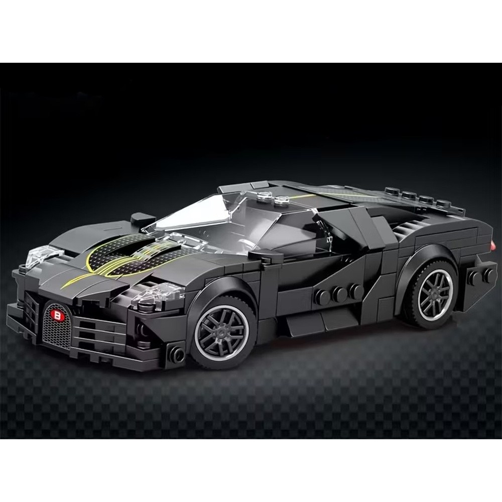 Reobrix Technická Stavebnica Auto Sports BLACK LUXURY hypercar 298ks