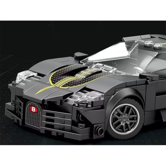 Reobrix Technická Stavebnica Auto Sports BLACK LUXURY hypercar 298ks