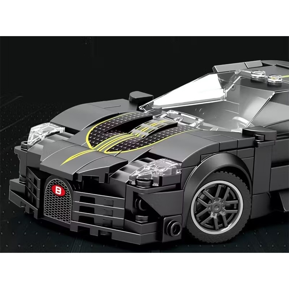 Reobrix Technická Stavebnica Auto Sports BLACK LUXURY hypercar 298ks